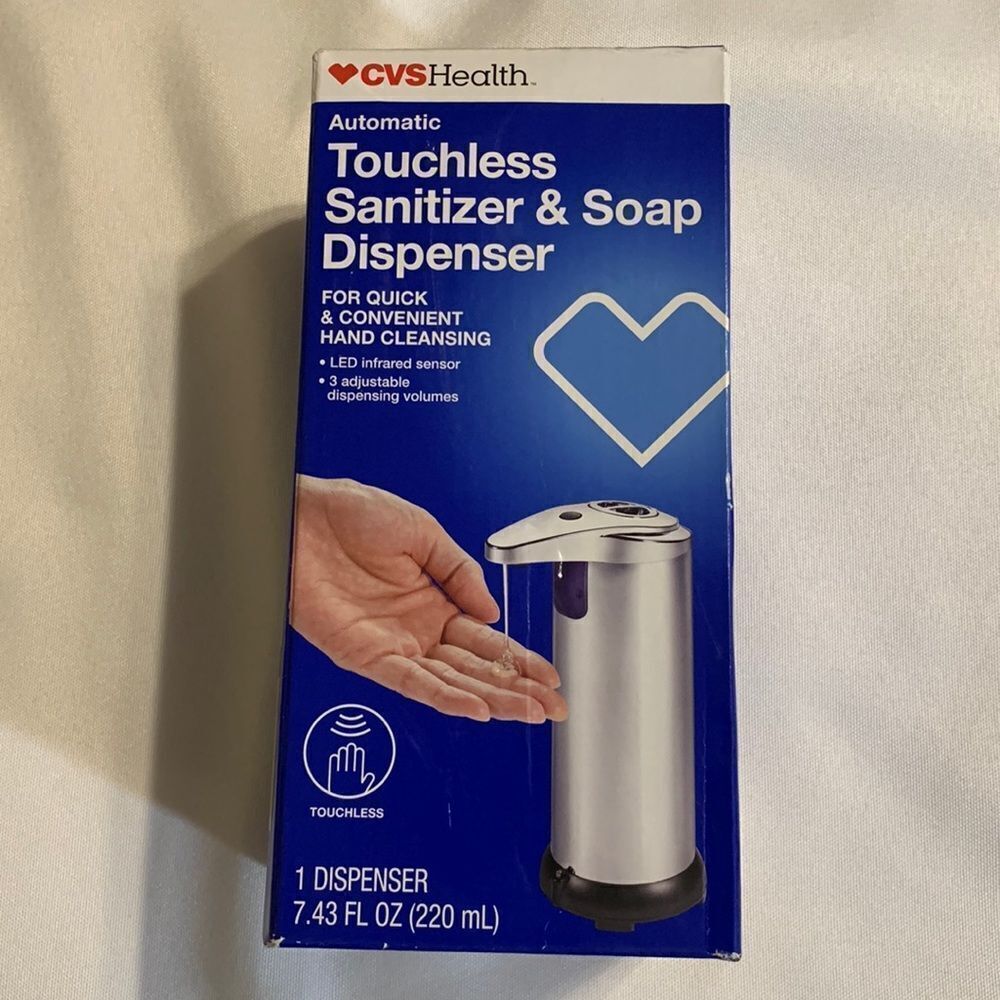 CVS health automatic touchless sanitizer and soap dispenser